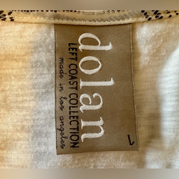 Dolan Anthropologie Left Coast White Sleeveless Satin Front Burnout Back Sz L - Picture 6 of 9